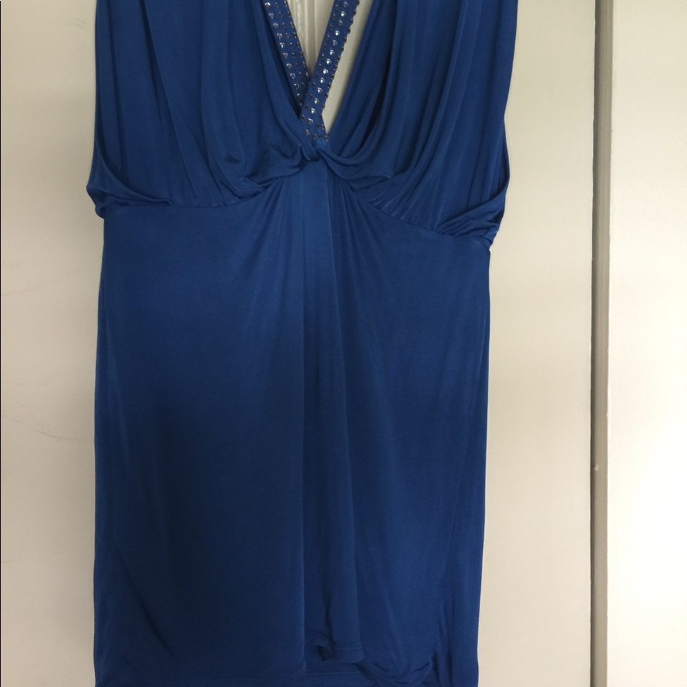 Plunge Neckline Dress Moda International - Picture 7 of 7